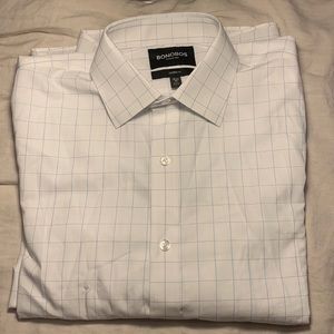 Bonobos daily grind dress shirt in white Sampson check